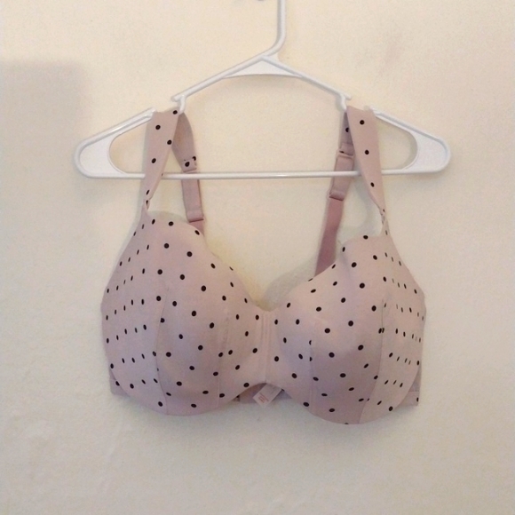 Cacique Polka Dot Lightly Lined Balconette Size 38F - Picture 1 of 7